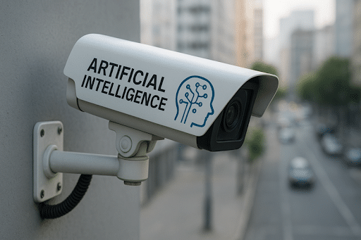 AI video surveillance through camera
