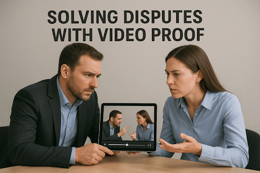 Dispute settlement with video proof